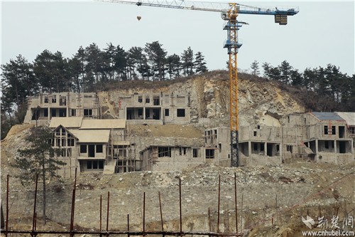 双峰山回龙生态度假村施工现场